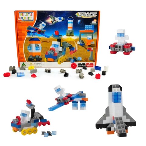 Klocki konstrukcyjne Little Architect Space 383 el. - 4+