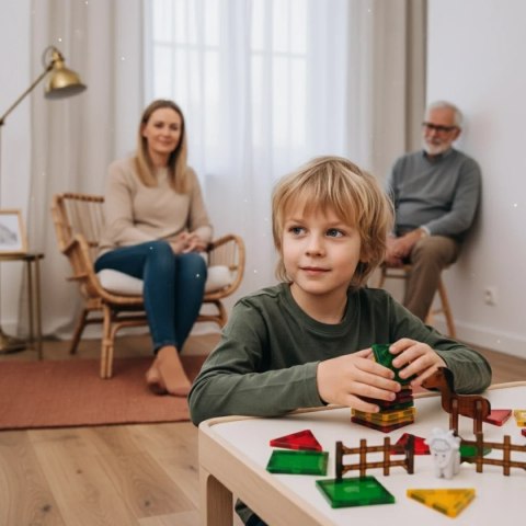 Klocki magnetyczne farma 26 el. - Magnetic Tiles 3+