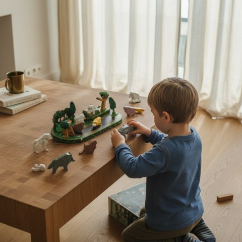 Magnetyczne figurki 3D zwierząt leśnych - Half Toys 3+