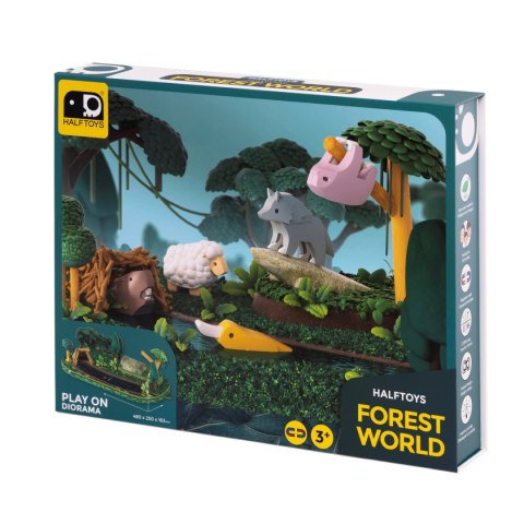 Magnetyczne figurki 3D zwierząt leśnych - Half Toys 3+