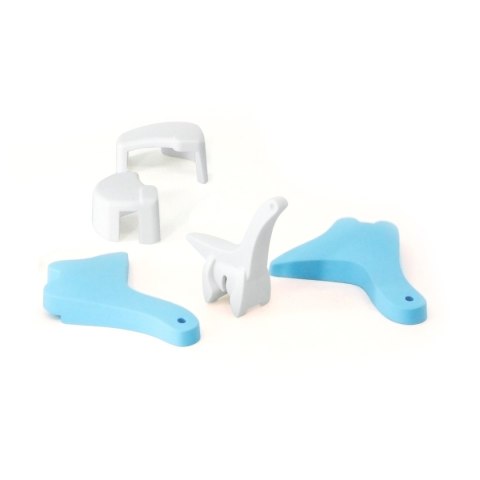 Magnetyczne figurki dinozaurów 3D rodzina - Half Toys 3+
