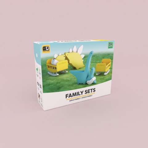 Magnetyczne figurki dinozaurów 3D rodzina - Half Toys 3+