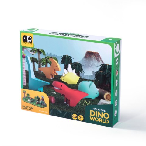 Magnetyczne figurki dinozaurów z dioramą - Half Toys 3+