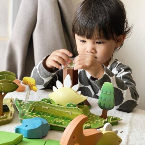 Magnetyczne figurki dinozaurów z dioramą - Half Toys 3+