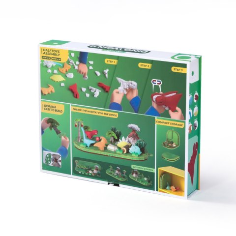 Magnetyczne figurki dinozaurów z dioramą - Half Toys 3+