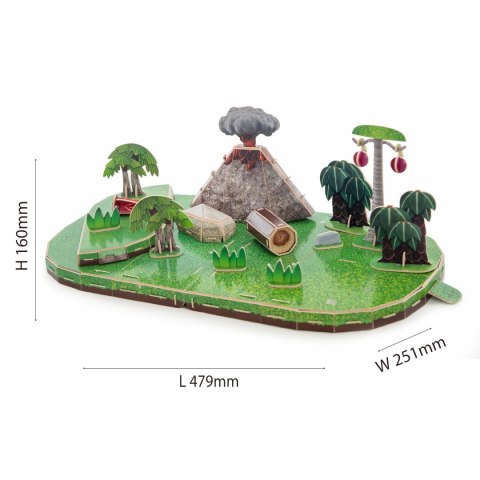Magnetyczne figurki dinozaurów z dioramą - Half Toys 3+
