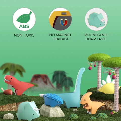 Magnetyczne figurki dinozaurów z dioramą - Half Toys 3+