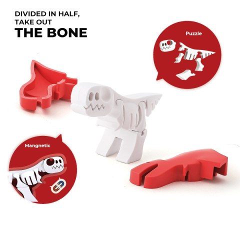 Magnetyczne figurki dinozaurów z dioramą - Half Toys 3+