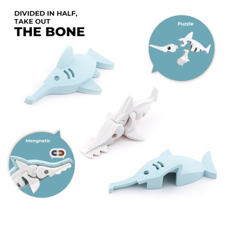 Magnetyczne zwierzaki Half Toys Ocean 3D - figurki dla dzieci 3+