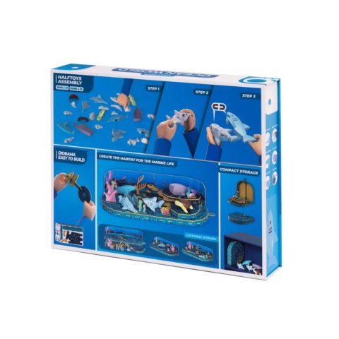 Magnetyczne zwierzaki Half Toys Ocean 3D - figurki dla dzieci 3+