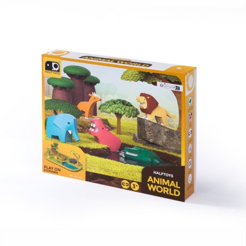 Magnetyczne zwierzaki Half Toys safari puzzle 3D - figurki 3+