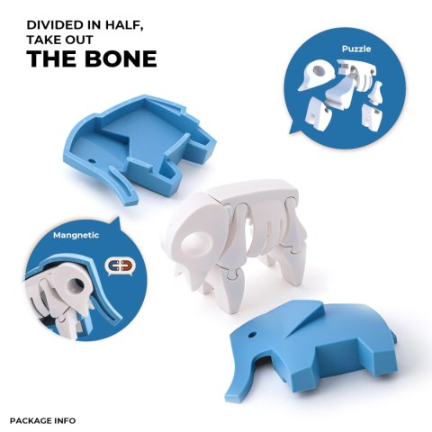 Magnetyczne zwierzaki Half Toys safari puzzle 3D - figurki 3+