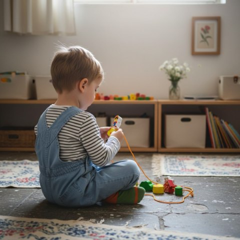 Nawlekanka drewniana Farma - 16 elementów Kabi dla dzieci 3+