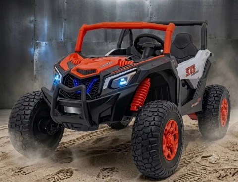 Duży Buggy na akumulator 4x200W UTV X3 Off-Road Pomarańczowy 24V