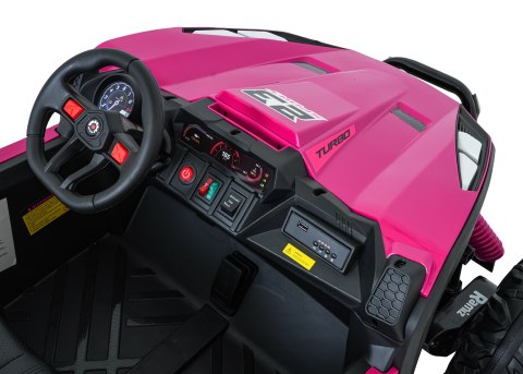 Dwuosobowy Pojazd Buggy na akumulator TURBO 23 Różowy