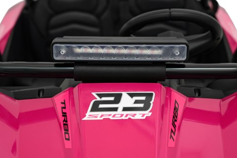 Dwuosobowy Pojazd Buggy na akumulator TURBO 23 Różowy