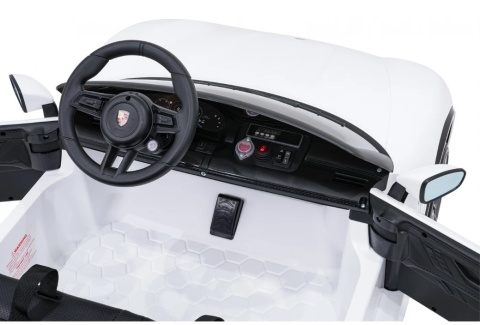 Porsche Taycan Turbo S Biały 24V Autko na Akumulator 2x90W z Pilotem