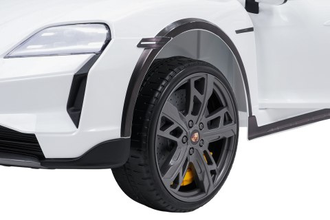 Porsche Taycan Turbo S Biały 24V Autko na Akumulator 2x90W z Pilotem