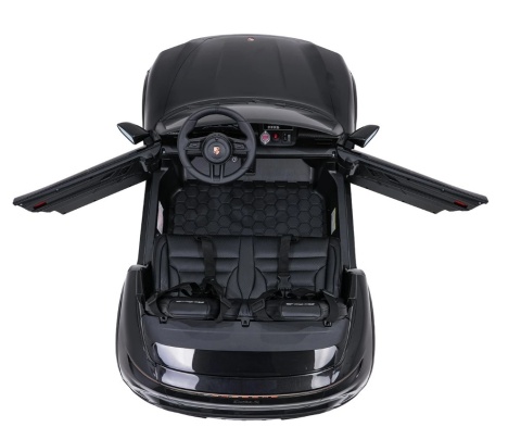 Porsche Taycan Turbo S Czarny 24V Autko na Akumulator 2x90W dla Dzieci