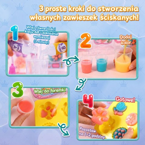 Zestaw Kreatywny Plastyczny Tworzenie Squishy Ozdobne Deserki Kwiatki DIY