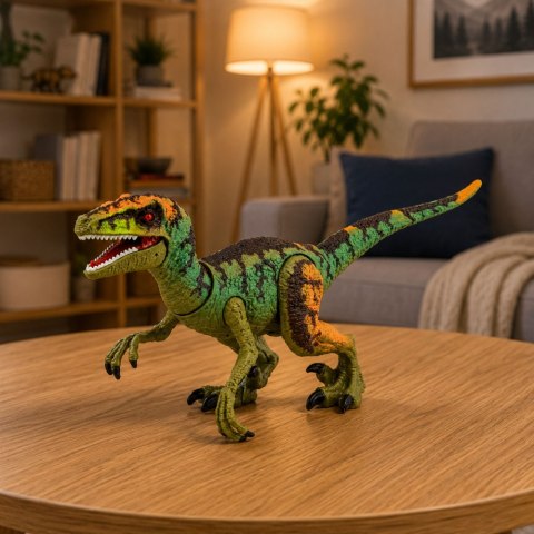 Figurka Dinozaura Velociraptor Realistyczny Ruchome Kończyny Dźwięki