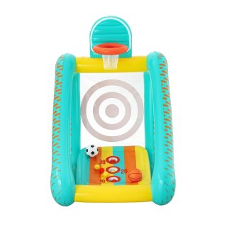 Dmuchana gra ogrodowa 3w1 koszykówka piłka nożna cel 127x109x178 cm Bestway 52813