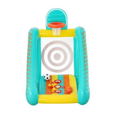 Dmuchana gra ogrodowa 3w1 koszykówka piłka nożna cel 127x109x178 cm Bestway 52813