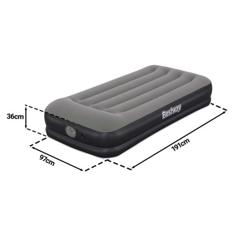 Materac dmuchany 191x97x36 cm z wbudowaną pompką elektryczną Bestway 671BT