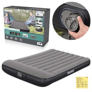 Materac dmuchany 203x137x30 cm z wbudowaną pompką elektryczną Bestway 671BR
