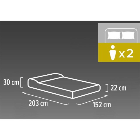 Materac dmuchany 203x152x30 cm z wbudowaną pompką elektryczną Bestway 671BS