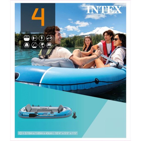 Ponton Excursion 4 Set 315 x 165 x 43 cm INTEX 68324