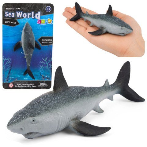 Ryba Gumowa Rekin Figurka Rozciągliwa Realistyczna Rekin Oceaniczny 18 cm
