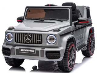 Mercedes AMG G63 4x4 szary Piankowe koła Eva, miękki fotelik Licencja LION