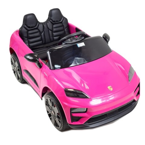 Oryginalne Porsche Macan na akumulator dla dziewczynki różowe/DK666