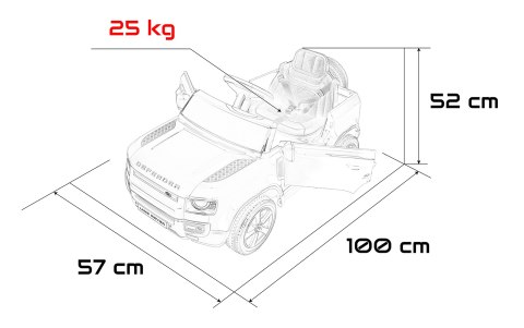Pojazd Land Rover Defender Czarny
