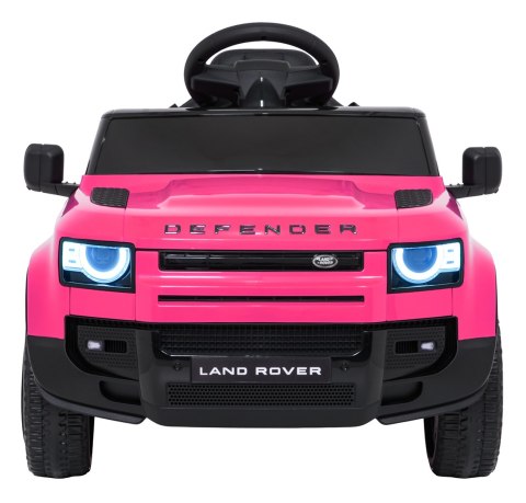 Auto Land Rover Defender różowe na akumulator dla dzieci + pilot R/C