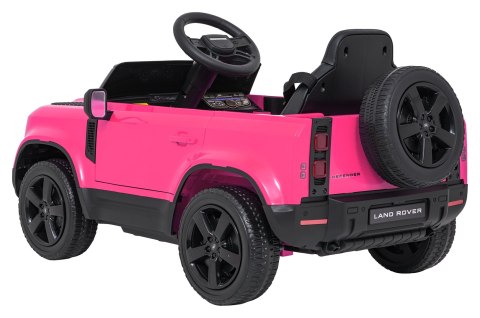 Auto Land Rover Defender różowe na akumulator dla dzieci + pilot R/C
