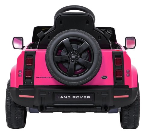 Auto Land Rover Defender różowe na akumulator dla dzieci + pilot R/C