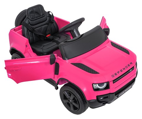 Auto Land Rover Defender różowe na akumulator dla dzieci + pilot R/C