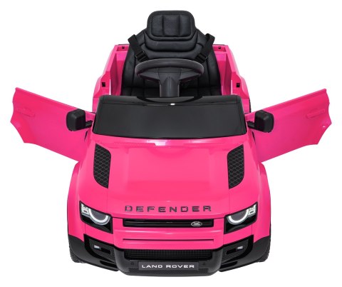 Auto Land Rover Defender różowe na akumulator dla dzieci + pilot R/C