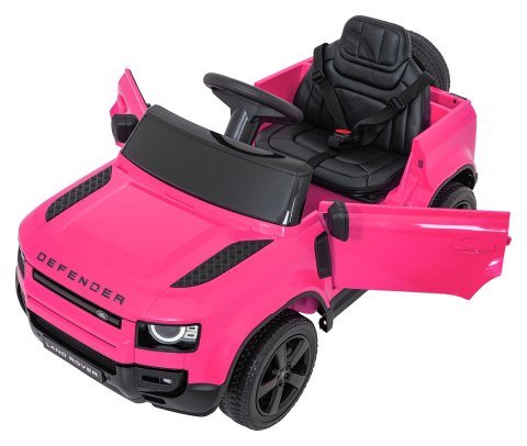 Auto Land Rover Defender różowe na akumulator dla dzieci + pilot R/C