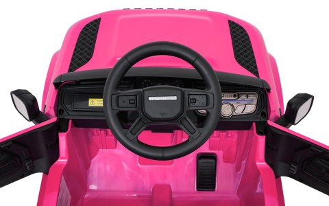 Auto Land Rover Defender różowe na akumulator dla dzieci + pilot R/C