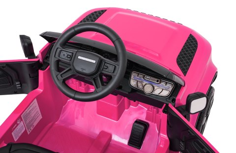 Auto Land Rover Defender różowe na akumulator dla dzieci + pilot R/C