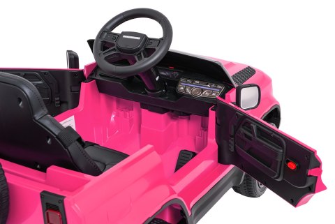Auto Land Rover Defender różowe na akumulator dla dzieci + pilot R/C