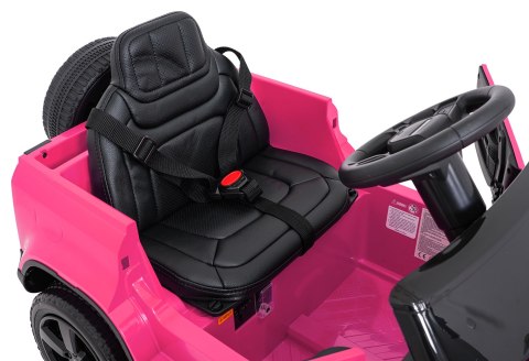 Auto Land Rover Defender różowe na akumulator dla dzieci + pilot R/C