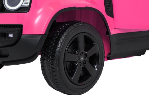 Auto Land Rover Defender różowe na akumulator dla dzieci + pilot R/C