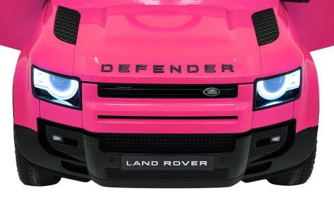 Auto Land Rover Defender różowe na akumulator dla dzieci + pilot R/C