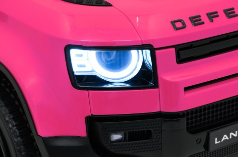Auto Land Rover Defender różowe na akumulator dla dzieci + pilot R/C