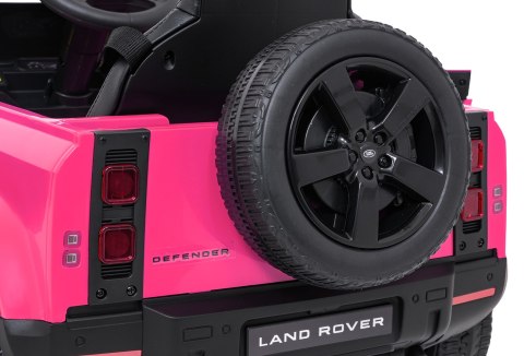 Auto Land Rover Defender różowe na akumulator dla dzieci + pilot R/C