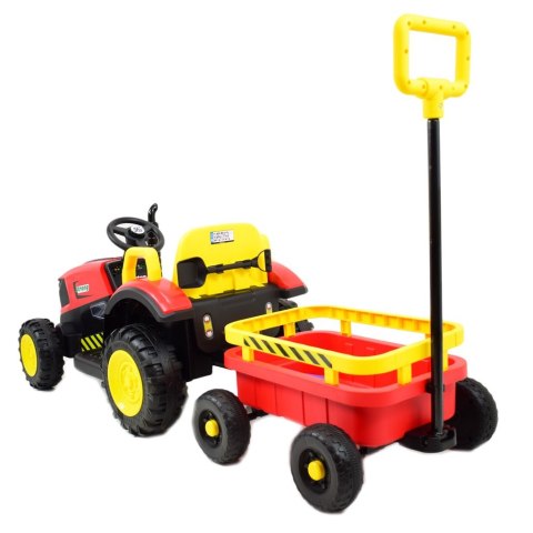Super traktor STRONG z przyczepą z dyszlem,wózkiem/FB319T
